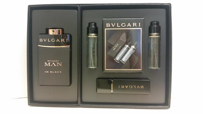 Man In Black by Bvlgari EDP 3.4Oz/ 3X15 Ml Refillable Travel Spray