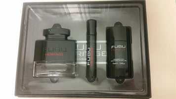 Fubu Heritage for Men by Fubu EDT 3.4Oz/ .68Oz/ Deo 2.5 Oz.